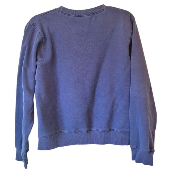 Adidas Vintage Y2K Unisex Navy Blue Pullover Sweatshirt Size US M - Picture 2 of 7